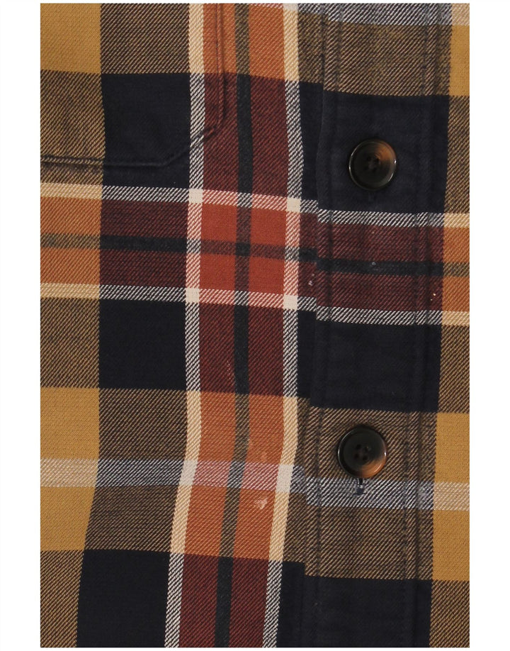 Marks & Spencer Camicia da uomo in flanella dalla vestibilità rilassata, scozzese medio multicolore