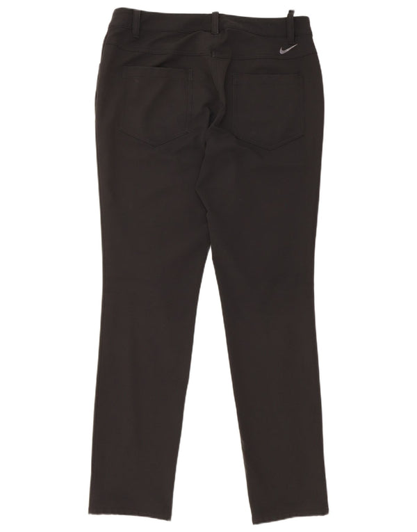 Pantaloni casual skinny da golf da donna Nike UK 12 medi W32 L30 neri