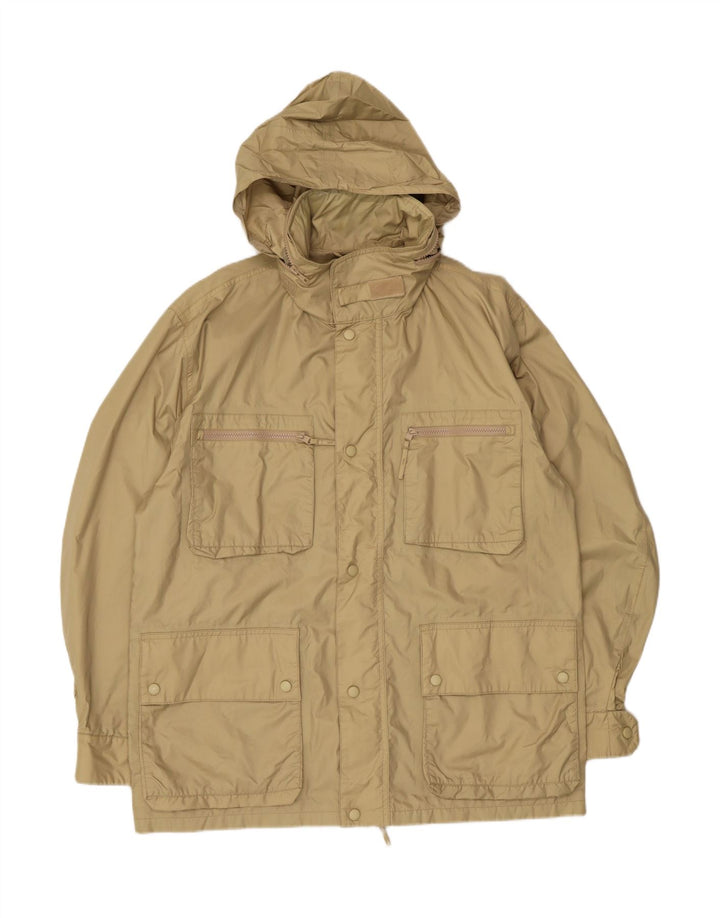 Alberto Aspesi Giacca da uomo con cappuccio UK 40 Large Verde Nylon