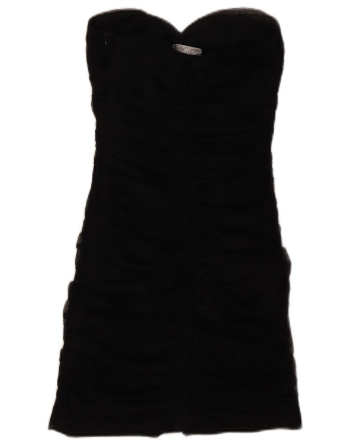 Abito aderente senza spalline da donna ZARA UK 8 piccolo nero