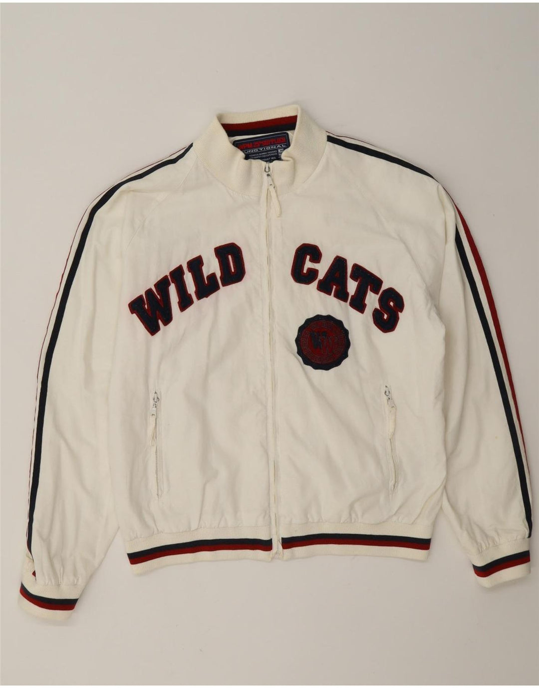 Bomber grafico da uomo WPM Wildcats UK 40 Large White Colourblock