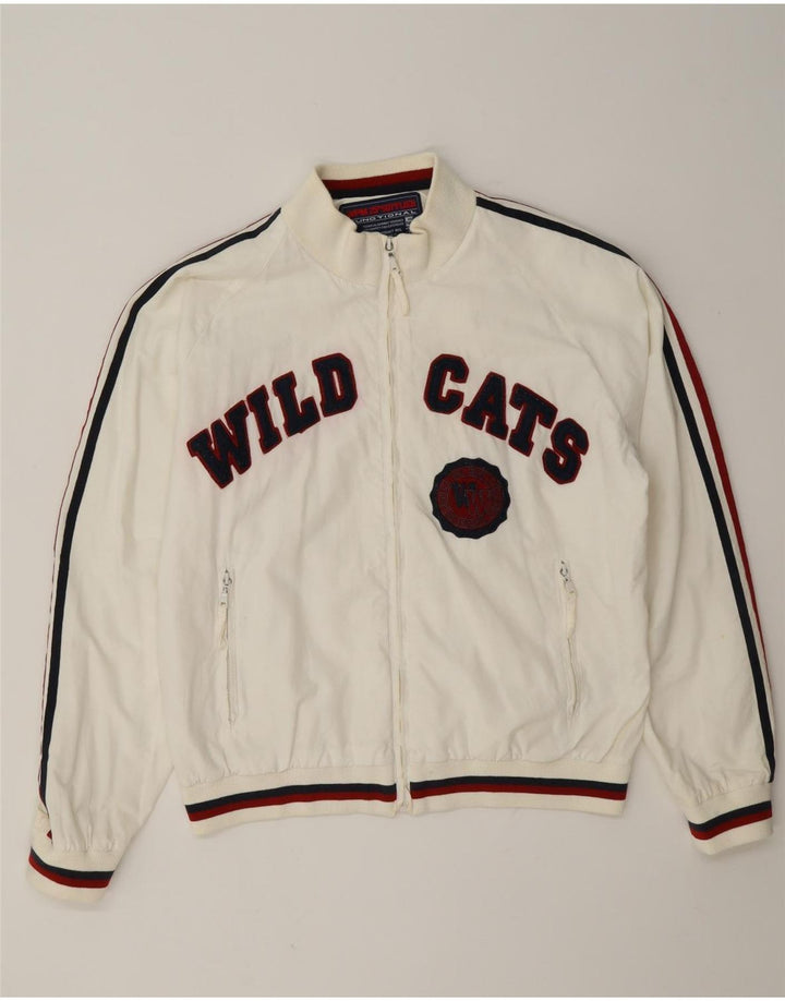 Bomber grafico da uomo WPM Wildcats UK 40 Large White Colourblock