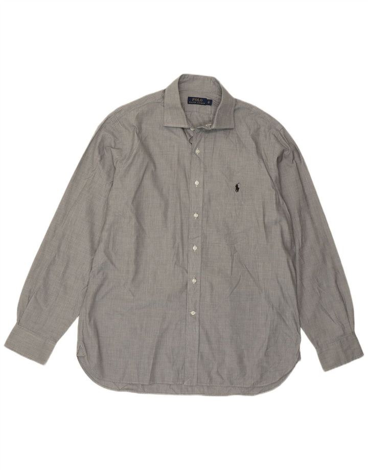 Polo Ralph Lauren Camicia da uomo Taglia 17 43 XL Cotone grigio