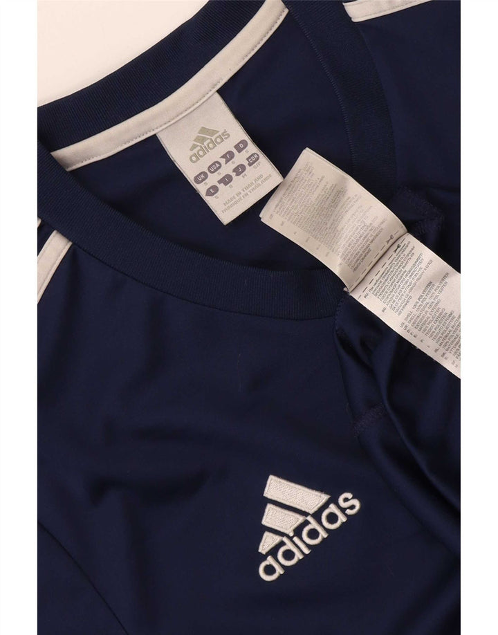 Maglietta Adidas da uomo Top Small in poliestere blu navy