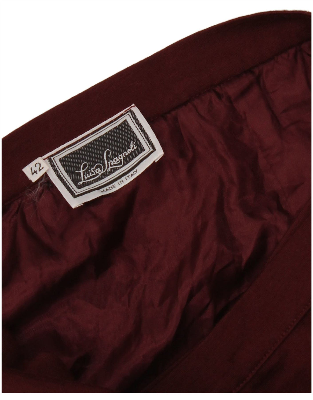 Gonna a portafoglio da donna Luisa Spagnoli IT 42 Media W26 Bordeaux