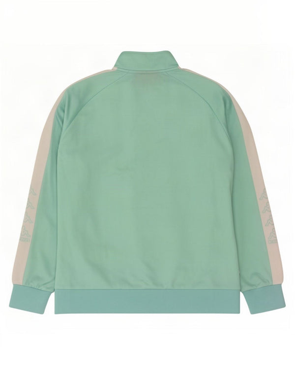 Giacca da ginnastica da donna con grafica Kappa UK 16 Large Verde Colourblock