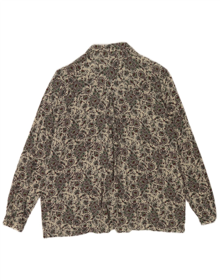 Camicia Zara da donna UK 10 Small Beige Paisley
