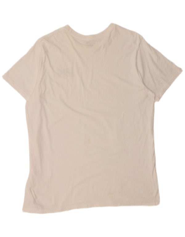 BILLABONG Mens T-Shirt Top 2XL White Cotton