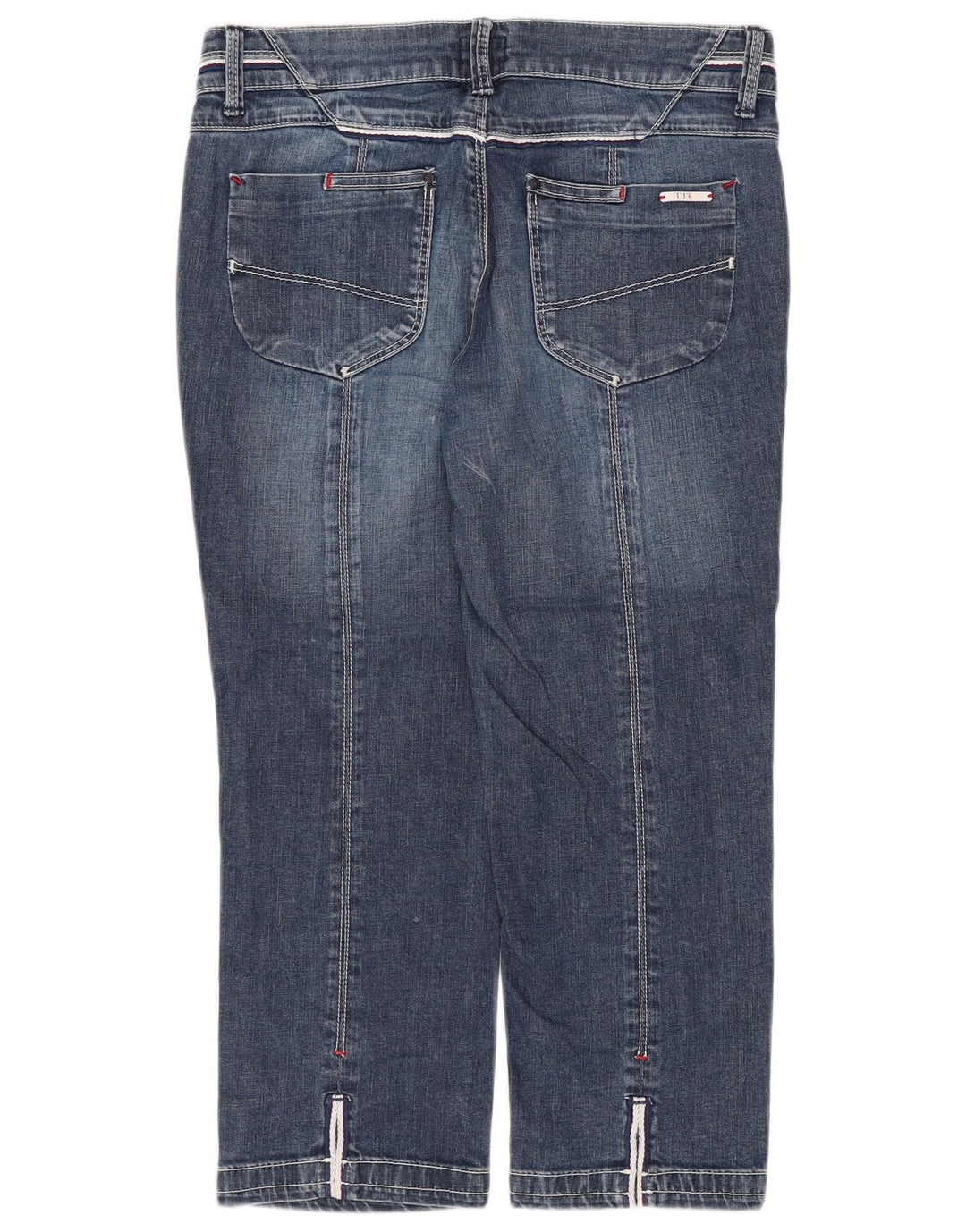 Jeans Capri Donna Trussardi W26 L20 Blu Cotone