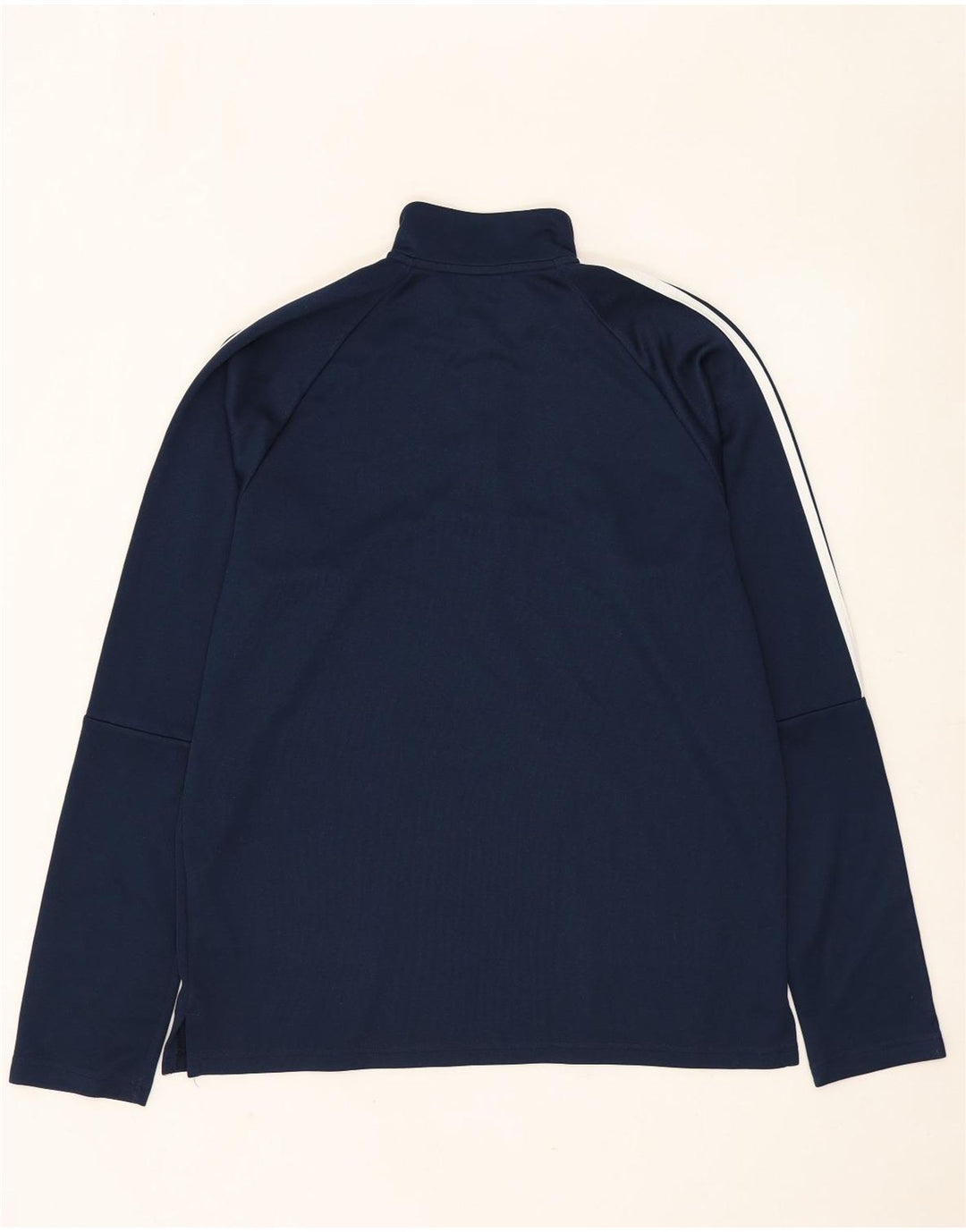Adidas Uomo Climalite Pullover Tuta Top Large Blu Navy Poliestere