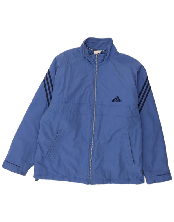 Giacca a vento da uomo Adidas UK 42/44 grande poliestere blu