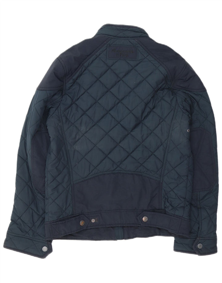 Giacca trapuntata da uomo Abercrombie & Fitch UK 36 Small Poliestere blu navy