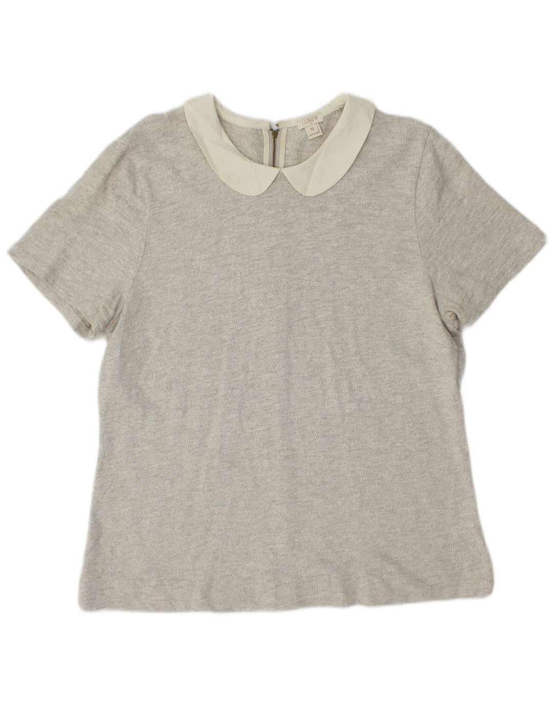 Top camicetta da donna J. CREW UK 18 XL cotone grigio
