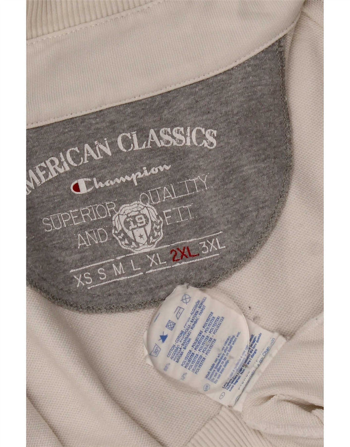 Giacca da tuta da uomo Champion 2XL cotone bianco