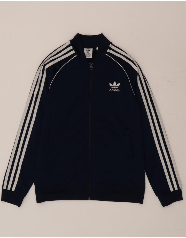 Giacca da tuta da ragazzo Adidas 11-12 anni Blu Navy Colourblock