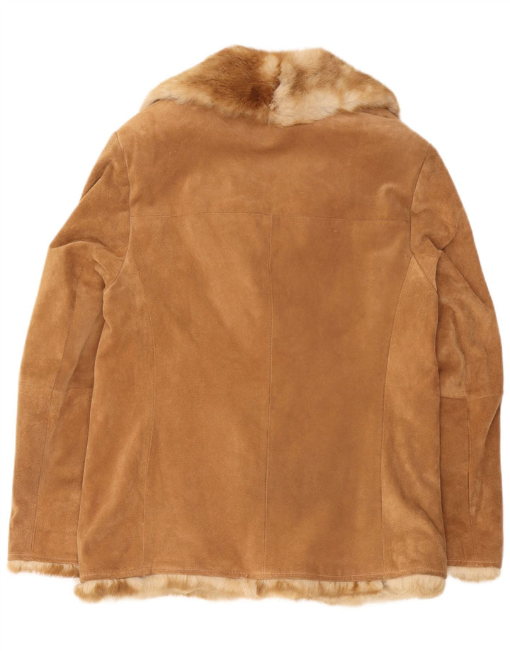 Giacca Donna Conbipel Free Heron Scamosciata IT 46 Large Pelle Beige