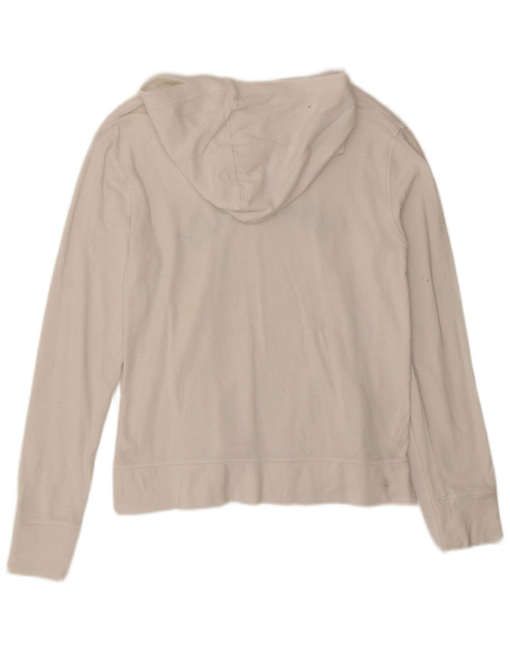 Maglione con cappuccio grafico Nantucket da donna CHAMPION UK 10 piccolo cotone bianco