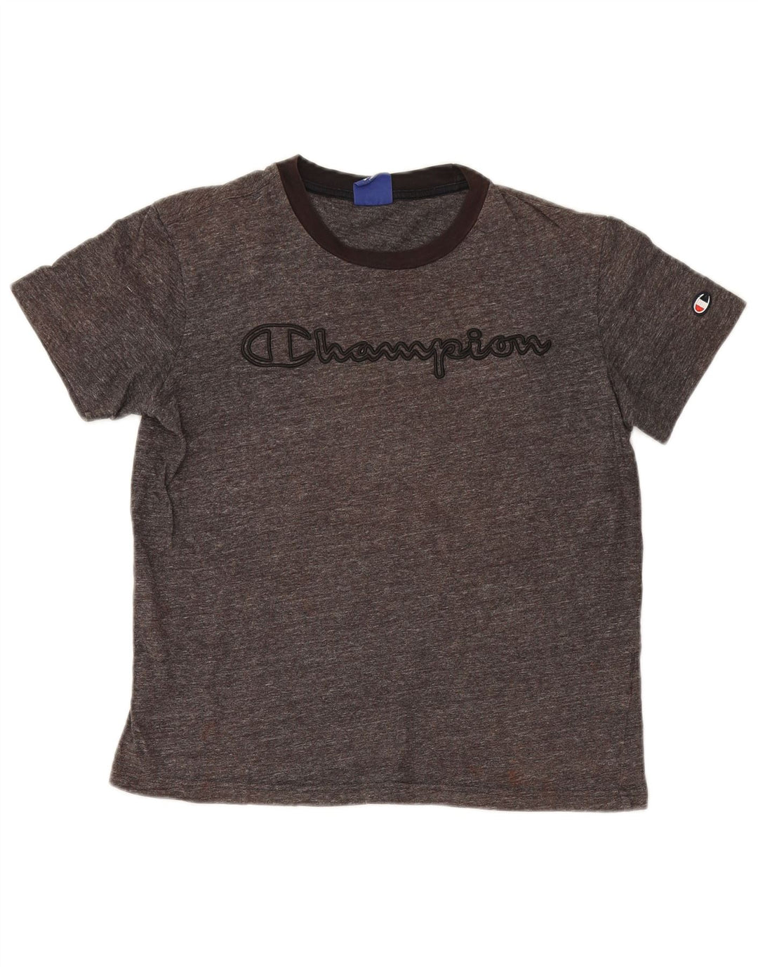 T-shirt grafica oversize da donna Champion Top UK 10 Small Grey Flecked