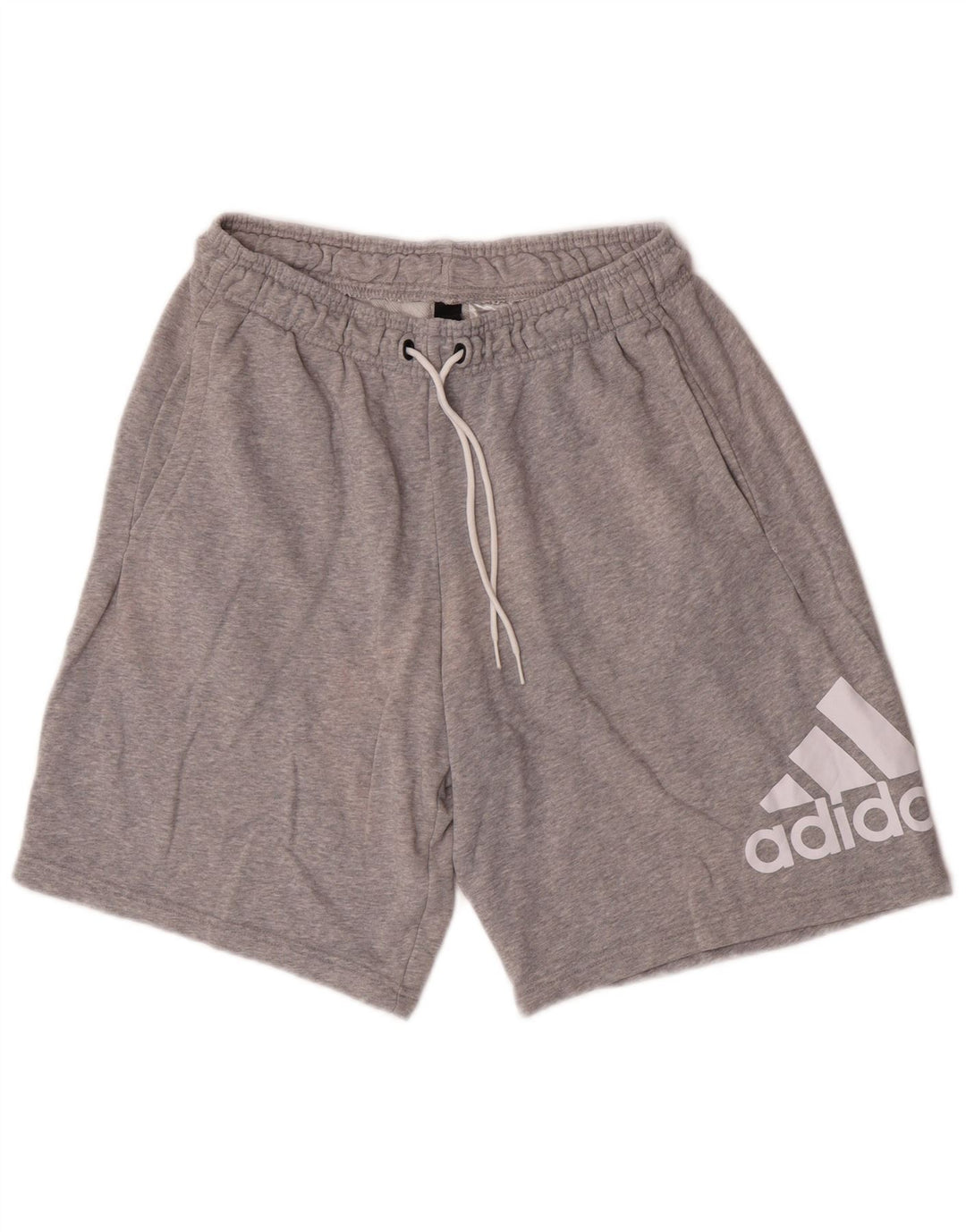 Pantaloncini sportivi grafici da uomo Adidas grandi in cotone grigio