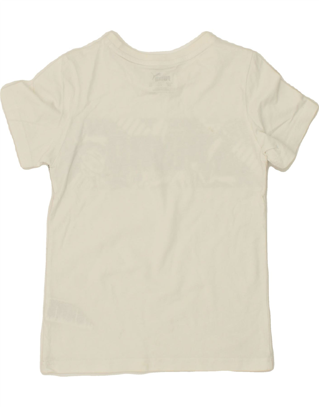 PUMA Boys Graphic T-Shirt Top 9-10 Years White Vintage Puma and Second-Hand Puma from Messina Hembry 