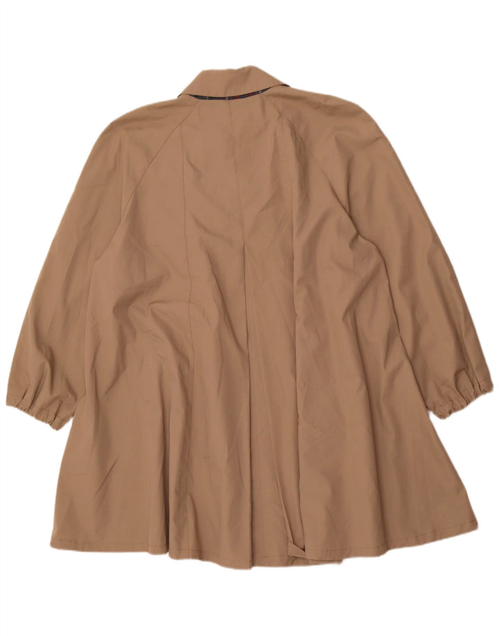 Trench oversize da donna vintage UK 18 XL Poliestere beige