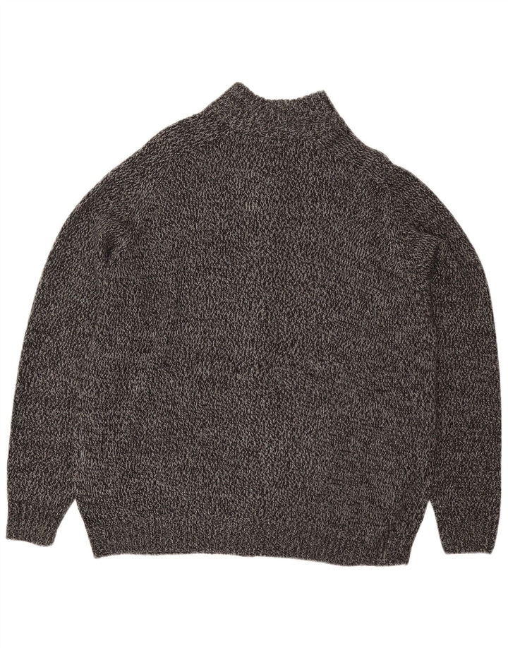 Maglione cardigan da uomo James Pringle XL acrilico chiazzato grigio