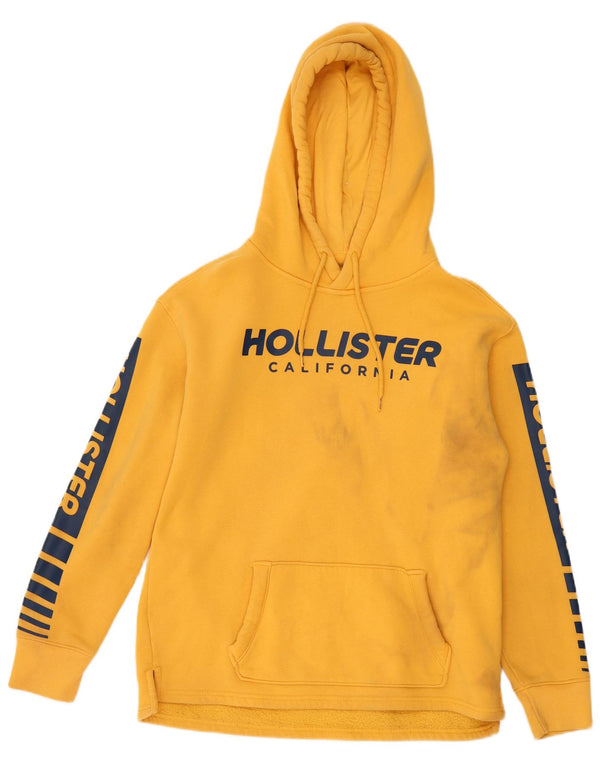 Hollister Felpa con cappuccio grafica da uomo Small Yellow Colourblock