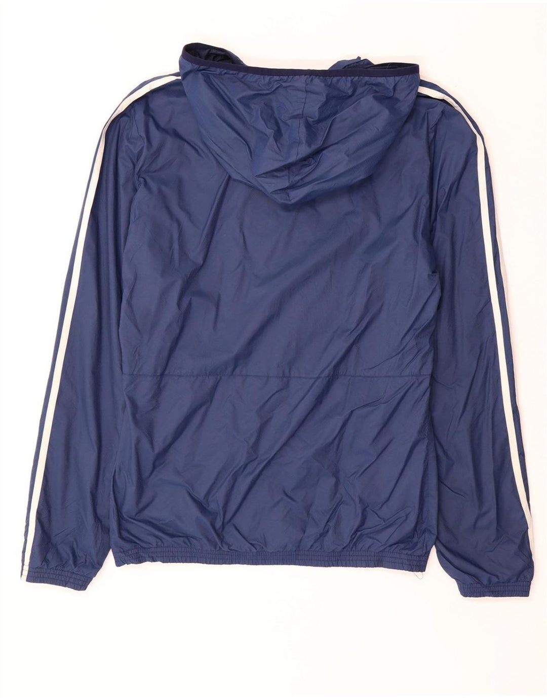 ADIDAS Giacca da tuta da uomo con cappuccio UK 36 Small Poliestere blu navy