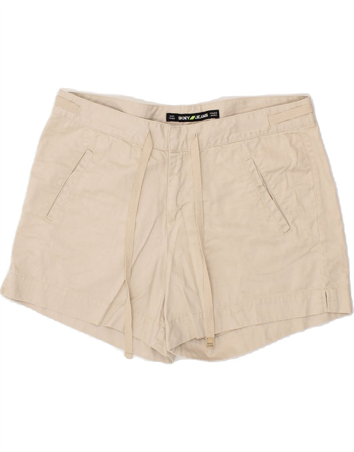DKNY Womens Chino Shorts US 12 Large W34 Beige Cotton Vintage Dkny and Second-Hand Dkny from Messina Hembry 