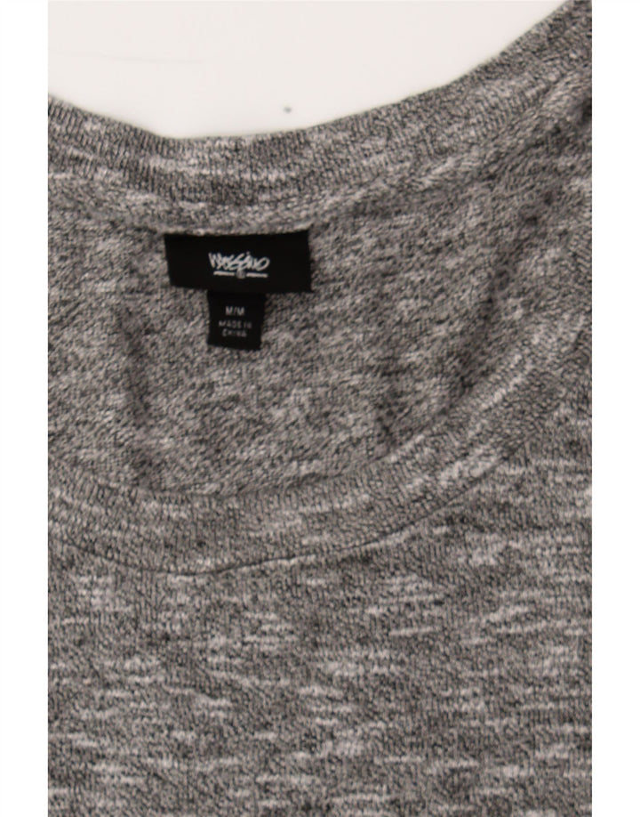 MOSSIMO Womens Boat Neck Jumper Sweater UK 14 Medium Grey Flecked Vintage Mossimo and Second-Hand Mossimo from Messina Hembry 
