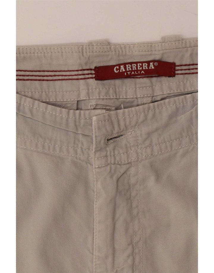 Carrera Pantaloncini chino da uomo grandi W36 Cotone grigio