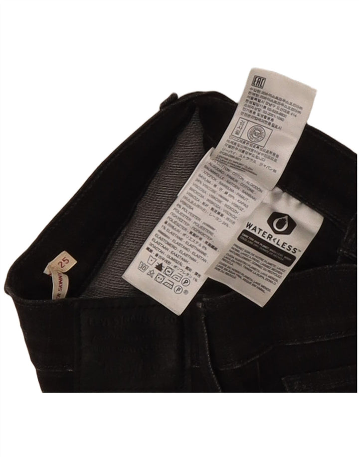 Jeans super skinny da donna Levi's W25 L28 cotone grigio