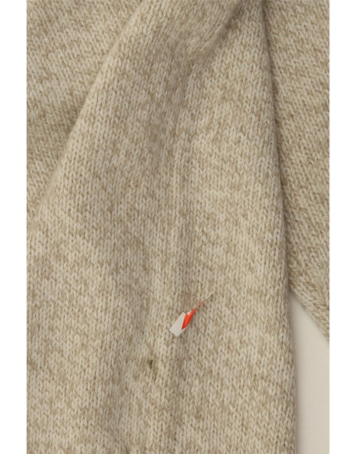 Maglione da uomo Marks & Spencer con collo a scialle in acrilico screziato verde medio