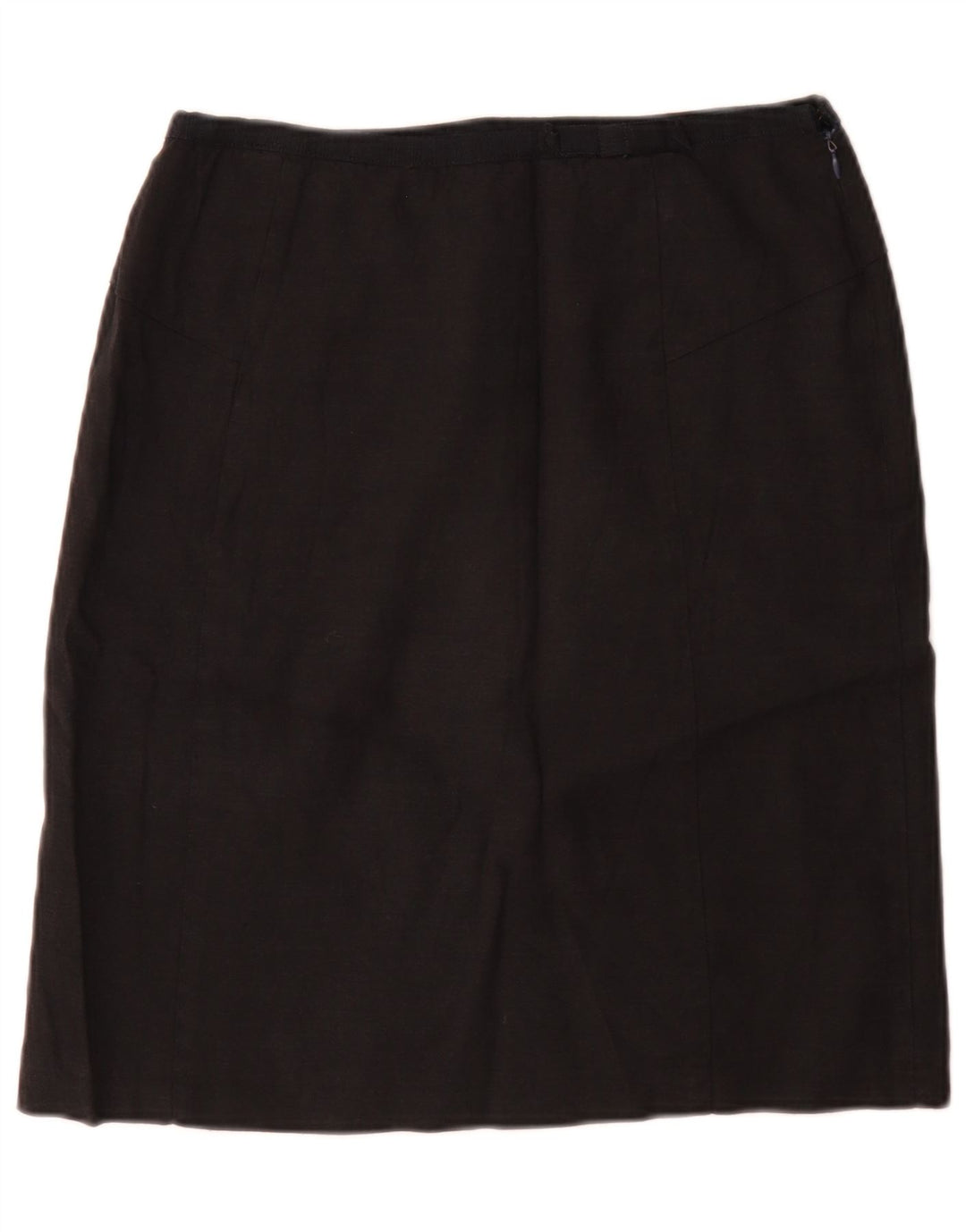 Gonna dritta da donna Jigsaw UK 12 media W28 lino nero