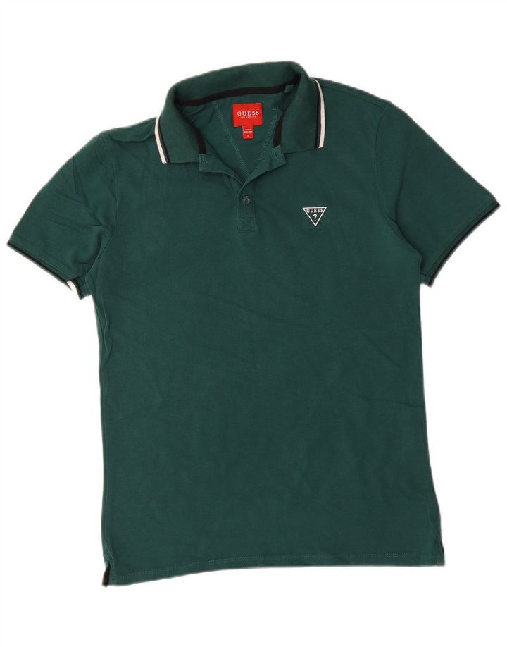 Polo Uomo Guess Piccola Verde Cotone