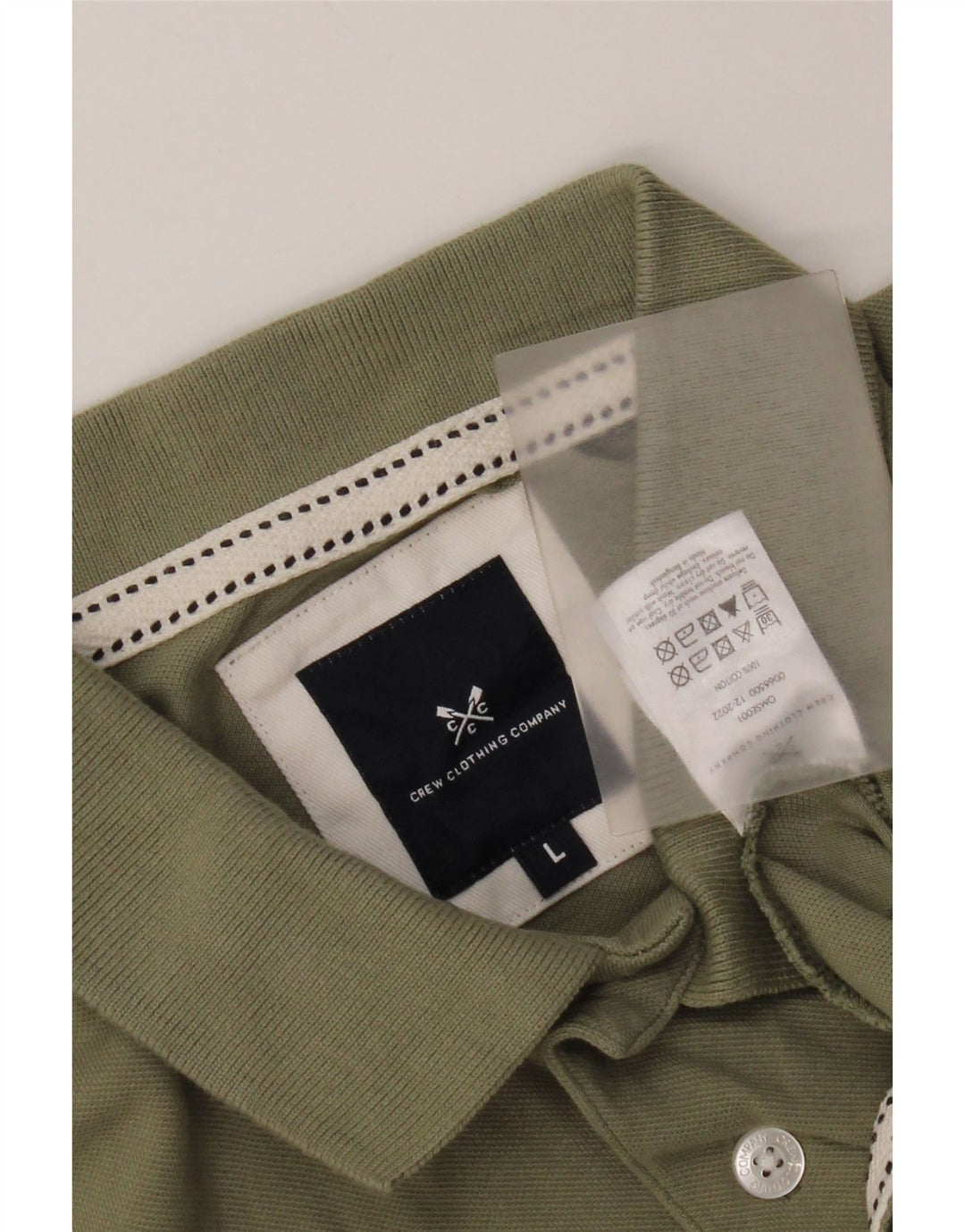 Crew Clothing Polo da uomo grande in cotone kaki