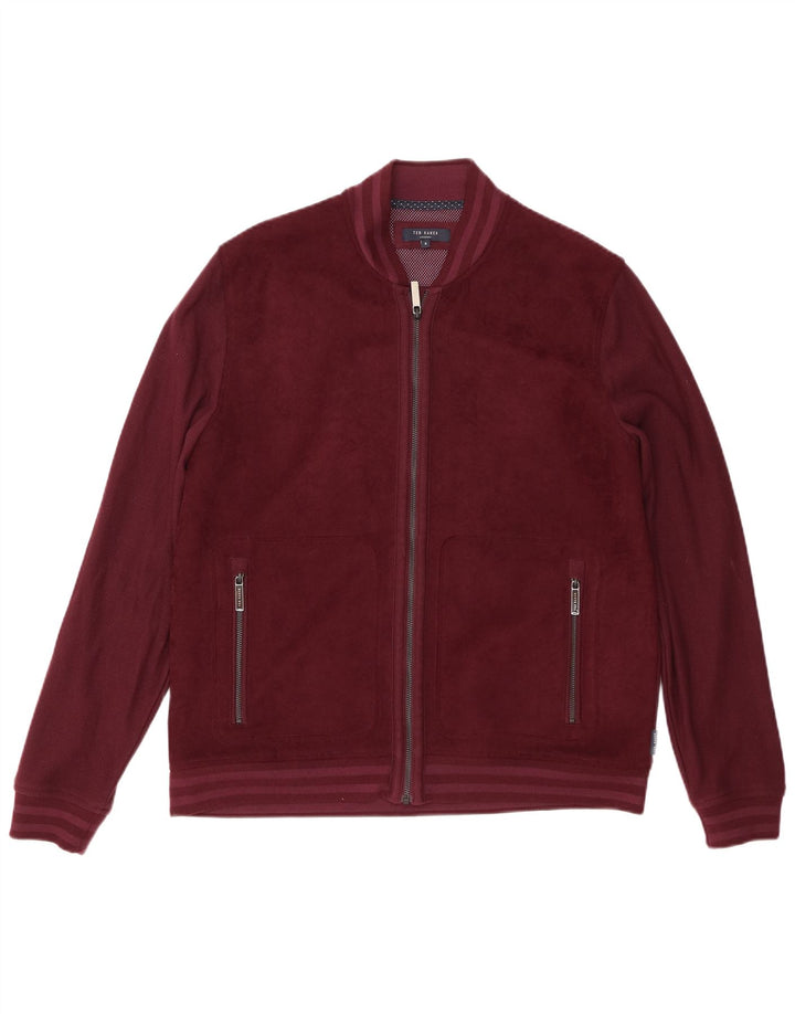 Giacca da tuta da donna Ted Baker taglia 5 XL poliestere bordeaux