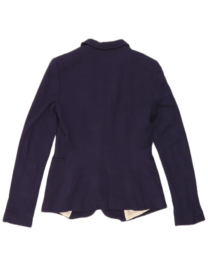 Giacca blazer da donna a 1 bottone Zara UK 10 piccola blu navy