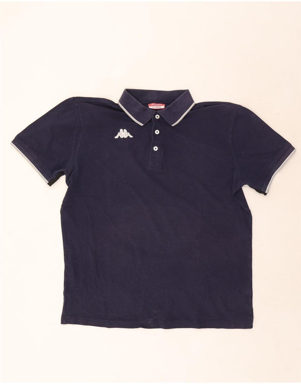 Polo Kappa da uomo XL a righe blu navy