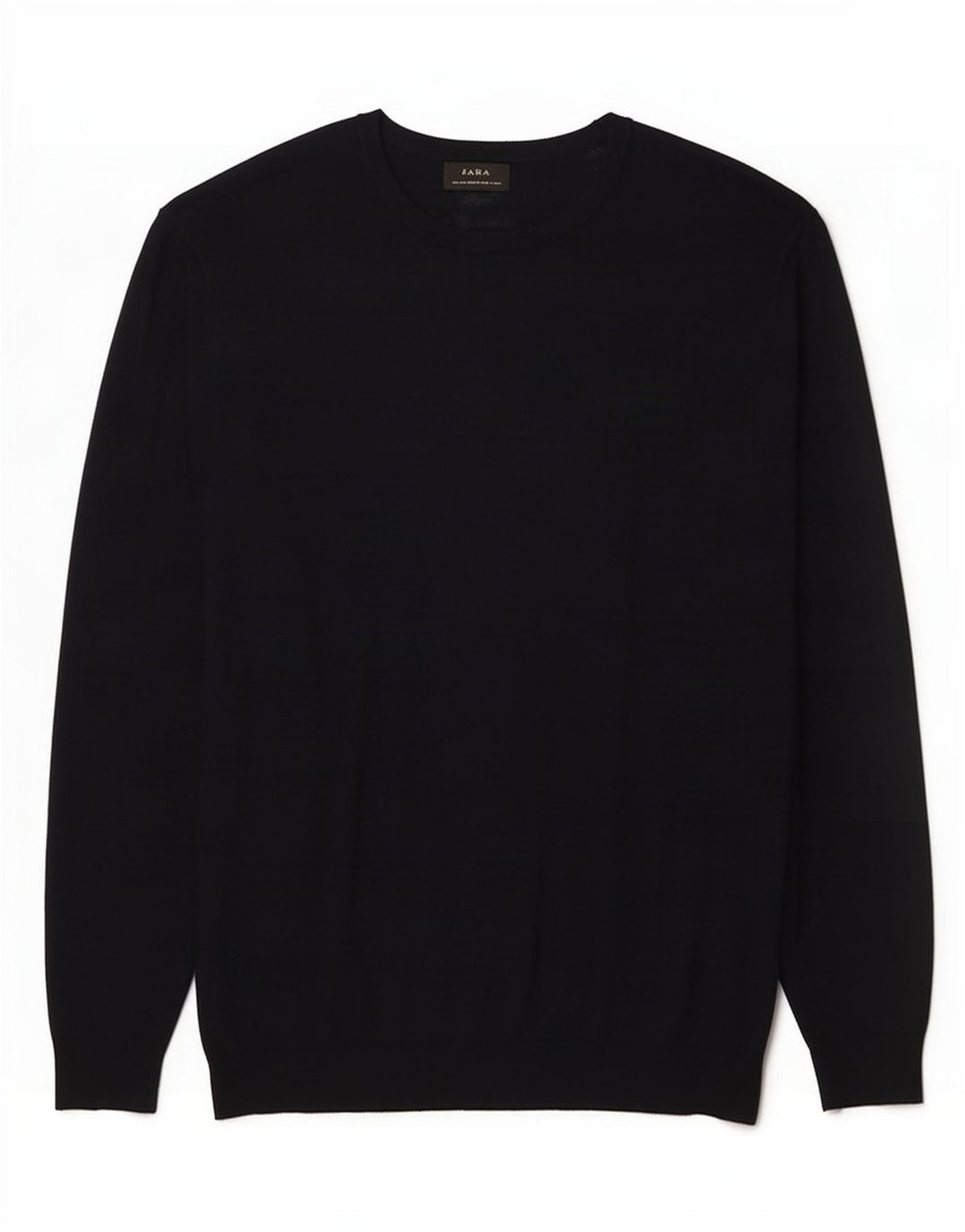 Maglione maglione girocollo da uomo Zara grande blu navy