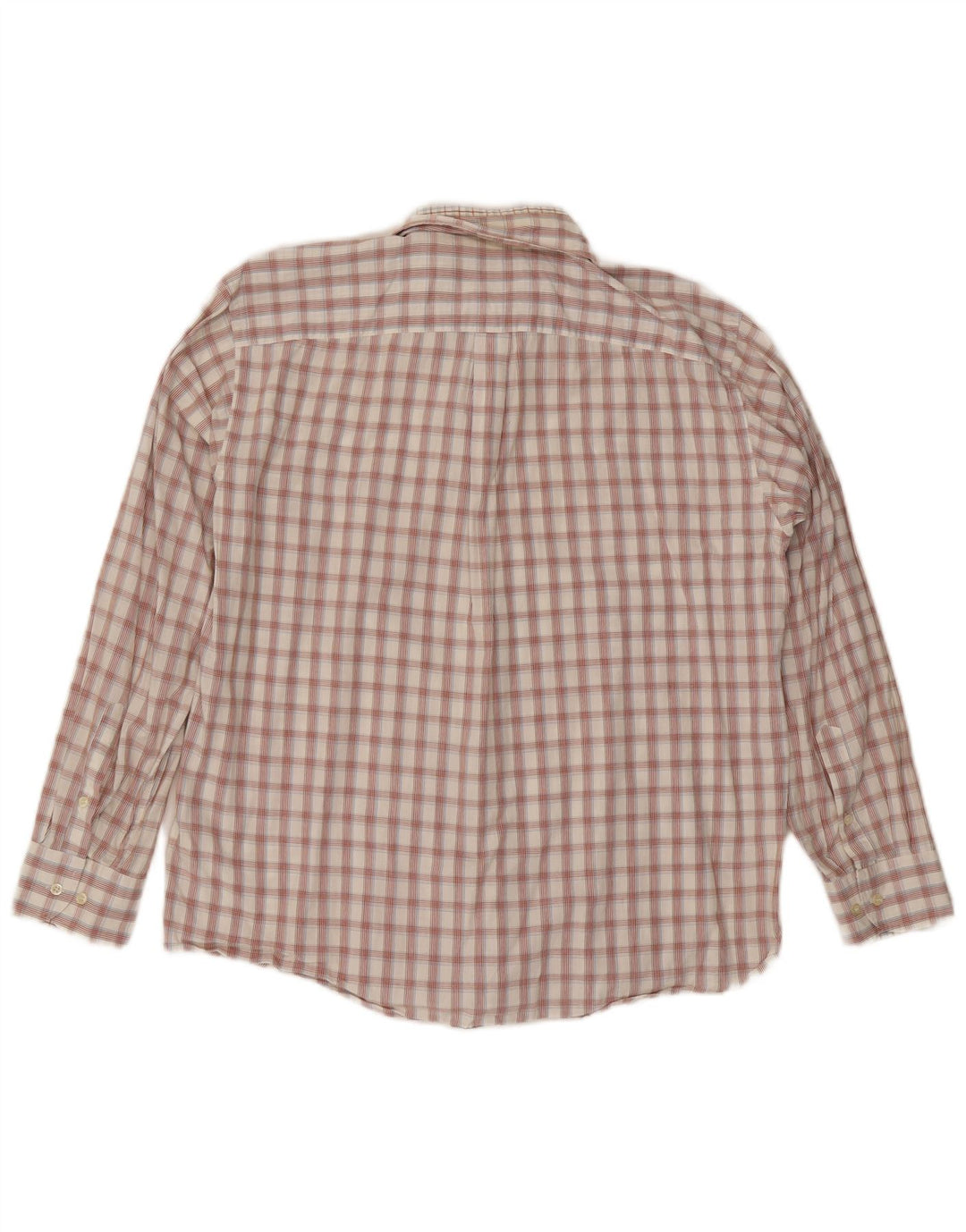 Camicia da uomo Sergio Tacchini in cotone a quadri grandi bianco sporco