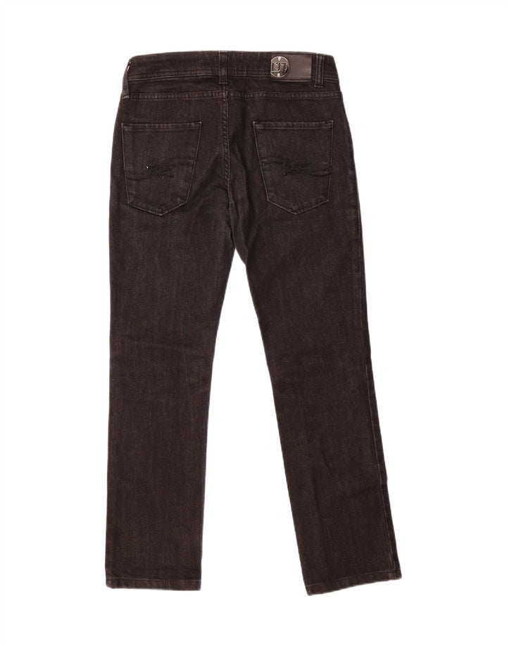 TRUSSARDI Womens Straight Jeans W25 L27 Black Cotton Vintage Trussardi and Second-Hand Trussardi from Messina Hembry 
