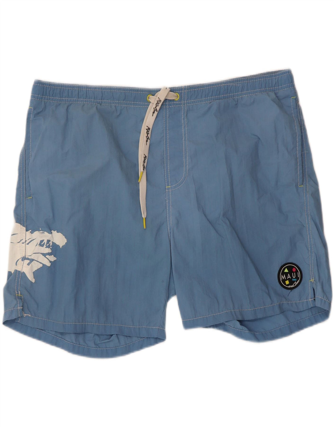 MAUI AND SONS Mens Graphic Swimming Shorts 2XL Blue Polyamide