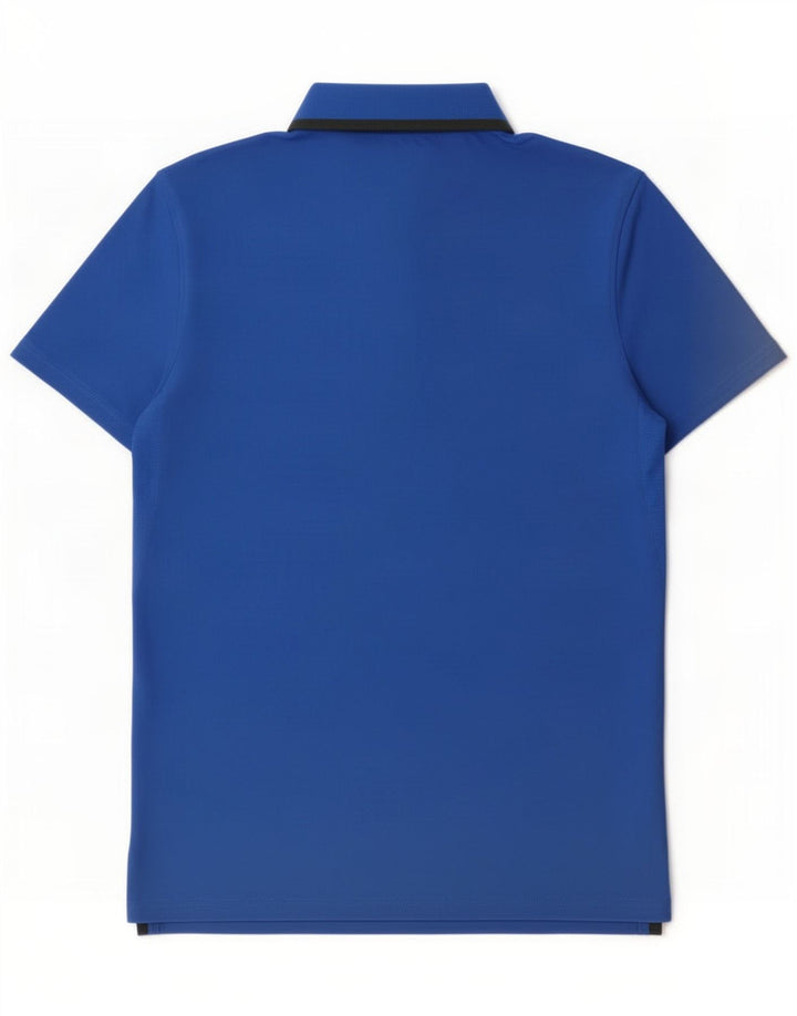 Polo Nike da uomo Dri Fit in poliestere color block blu medio