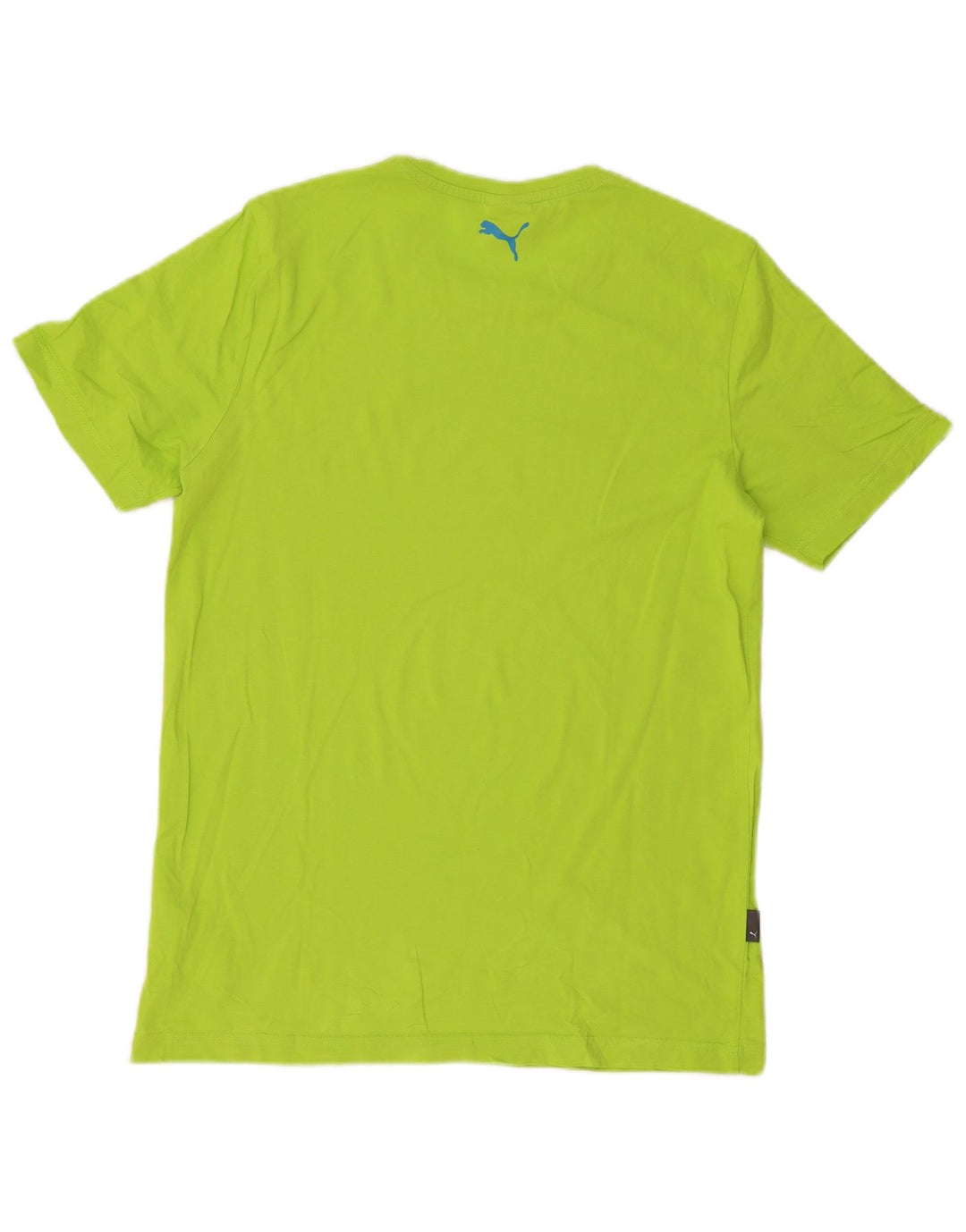 T-shirt grafica da uomo Puma Top in cotone verde medio