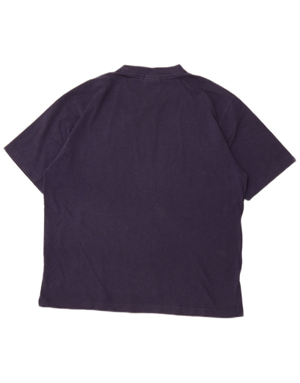 T-shirt da uomo LACOSTE taglia 5 grande in cotone blu navy