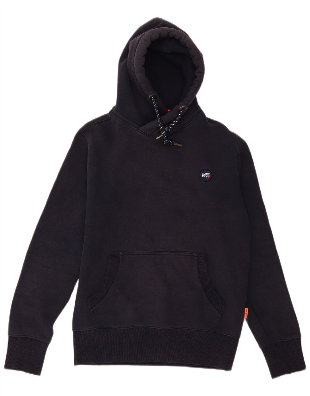 Maglione con cappuccio da uomo Superdry in cotone blu navy medio