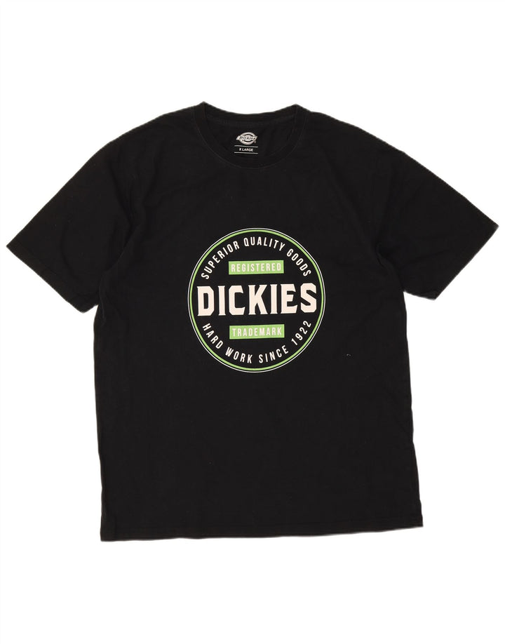 T-shirt grafica da uomo Dickies Top XL in cotone nero