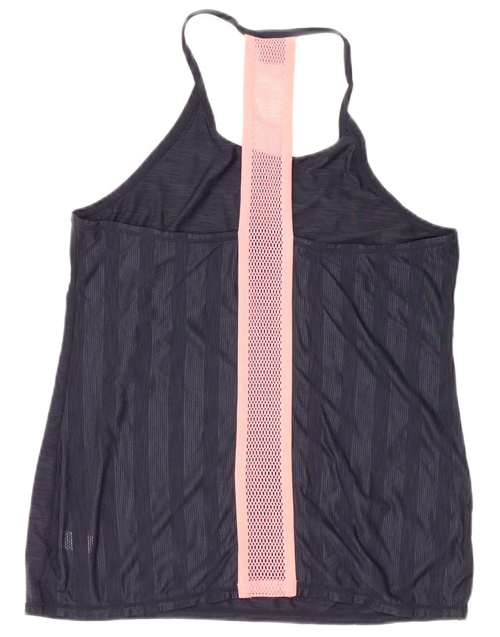 Canotta da donna Athleta UK 12 Poliestere screziato medio blu navy