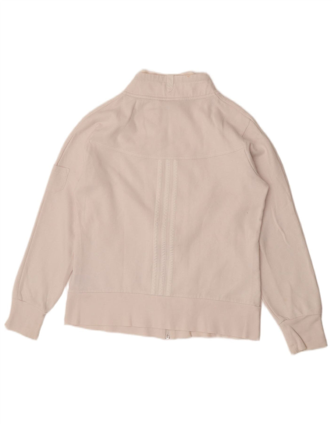 Giacca da ginnastica da donna Adidas UK 16 grande cotone bianco